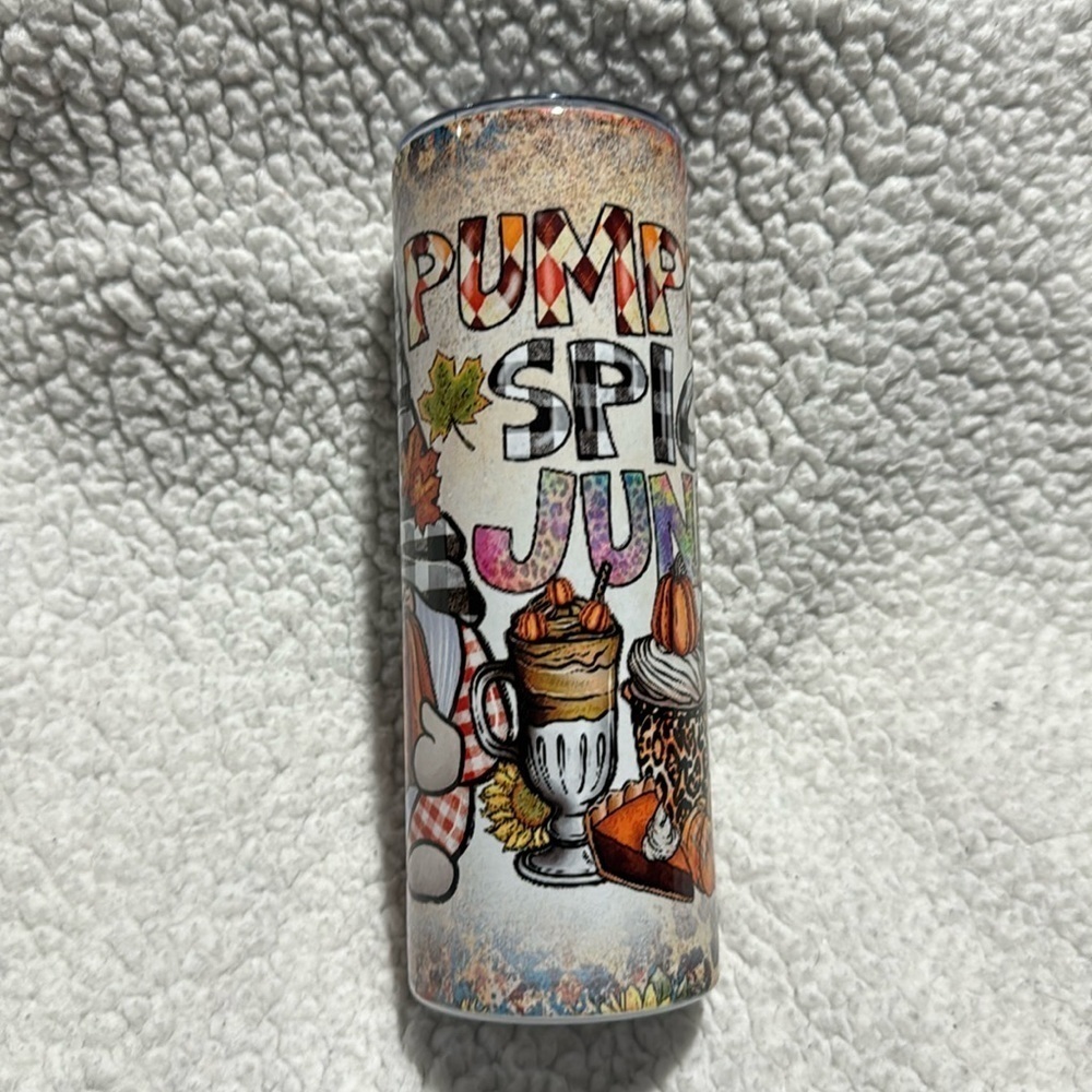 Pumpkin Spice 20 OZ Skinny Tumbler